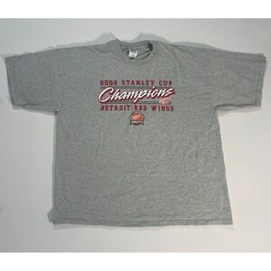 Vintage 2002 Detroit Red‎ Wings Stanley Cup Champions Shirt Size XXL NHL